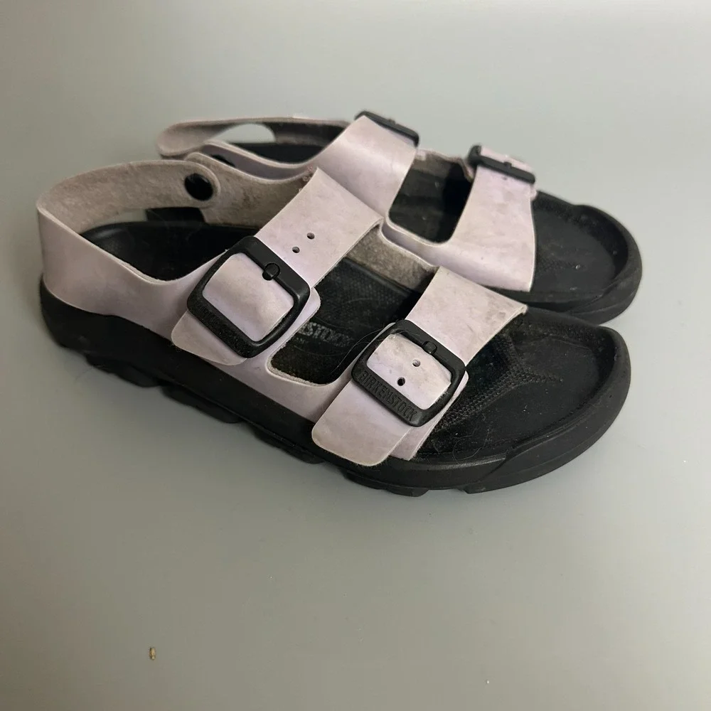 Birkenstock Milano Kids Purple Lavender‎ Backstrap Sandals Size 34 US 3-3.5